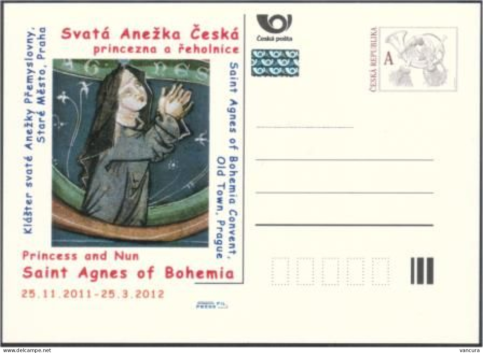 CDV C Czech Republic Anniversary Of St Agnes Of Bohemia 2011 - Postkaarten