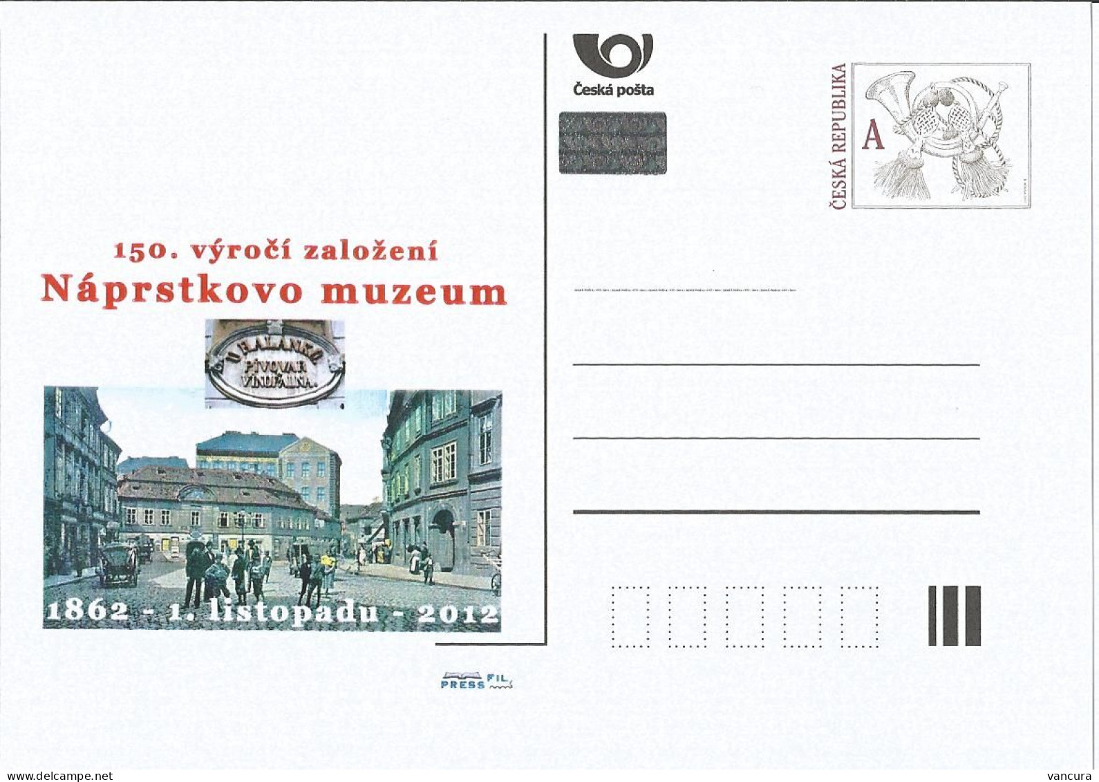 CDV C Czech Republic Naprstek Museum In Prague 2012 - Cartes Postales