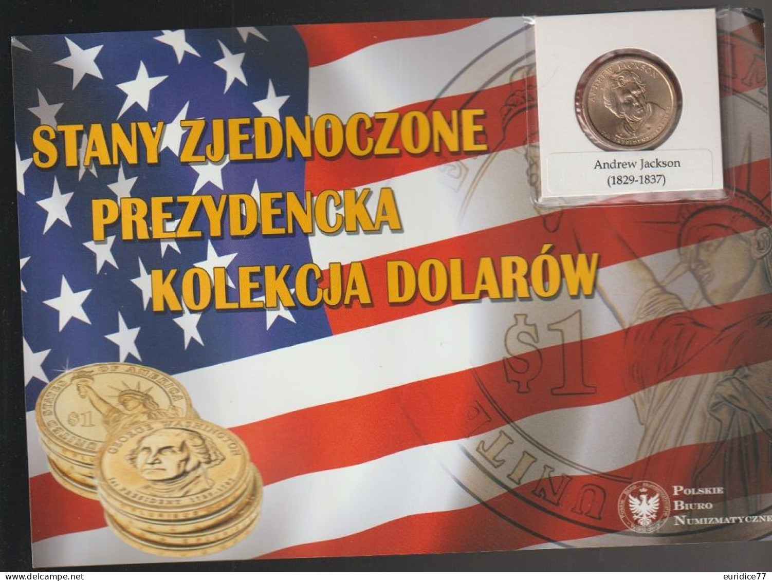 POLISH NUMISMATIC OFFICE 1 DOLLAR ANDREW JACKSON - Otros & Sin Clasificación