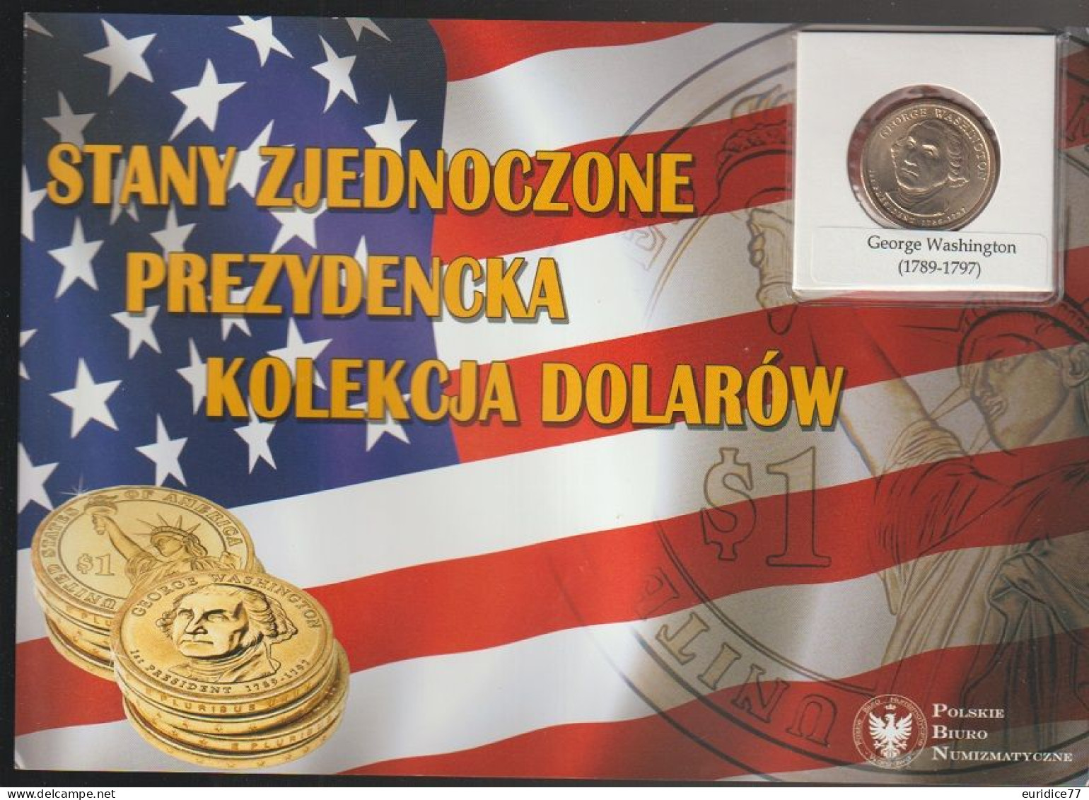 POLISH NUMISMATIC OFFICE 1 DOLLAR GEORGE WASHINGTON - Altri & Non Classificati