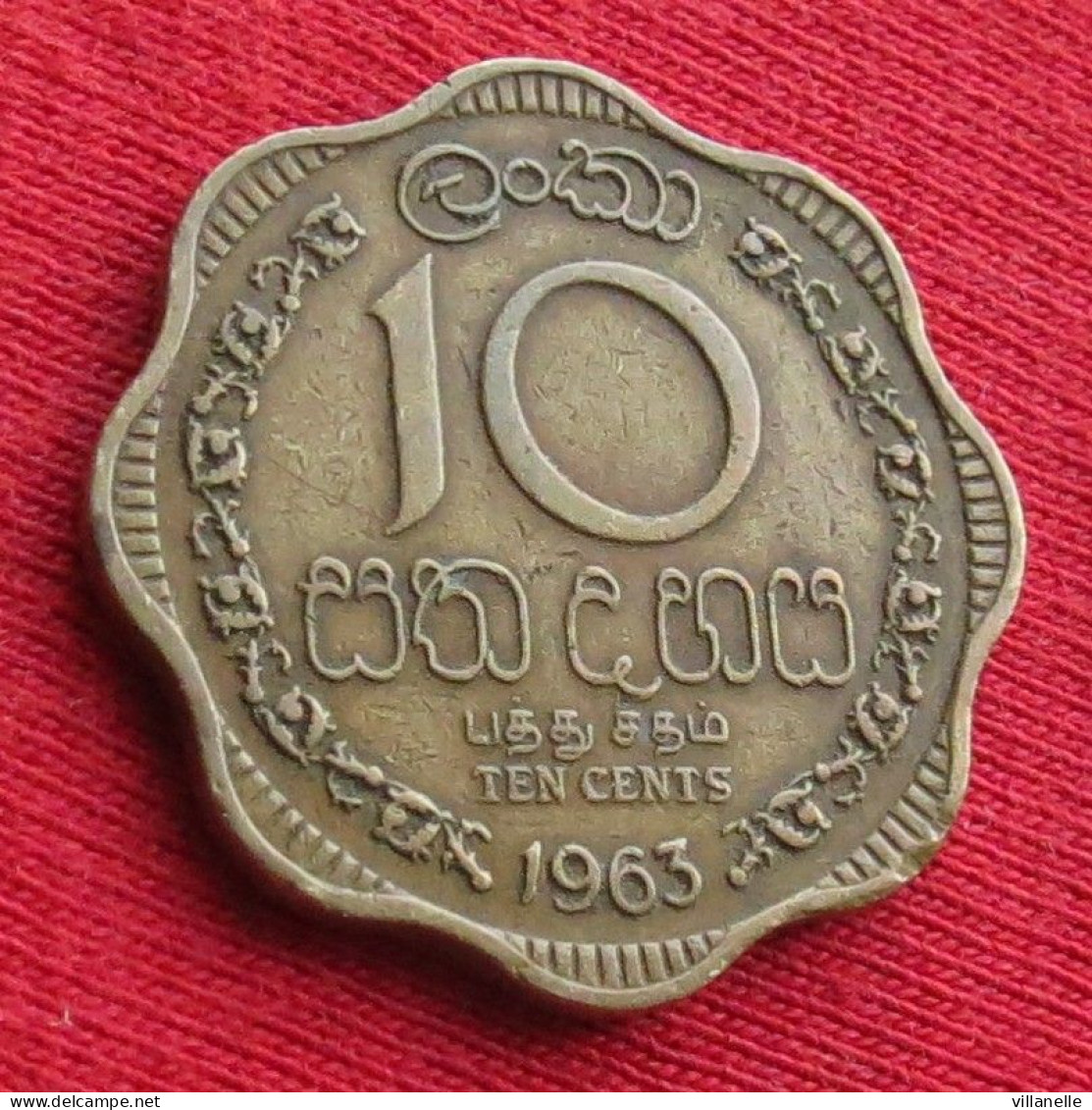 Sri Lanka Ceylon 10 Cents 1963 KM# 130 Lt 346 *VT Ceylan Ceilan - Sri Lanka (Ceylon)