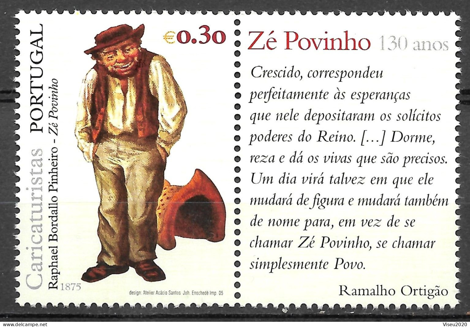 Portugal 2005 - Caricaturistas Portugueses Af 3266 - Neufs