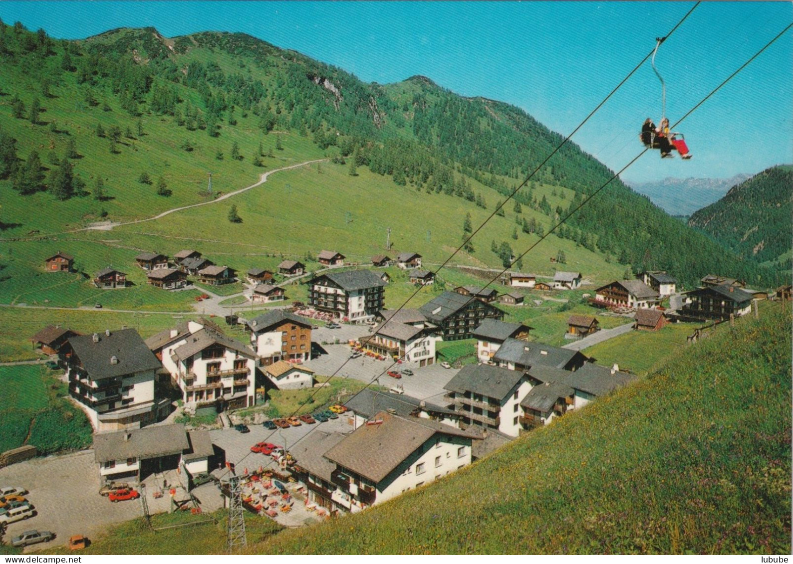 Malbun - Doppelsesselbahn Sareis       Ca. 1980 - Liechtenstein