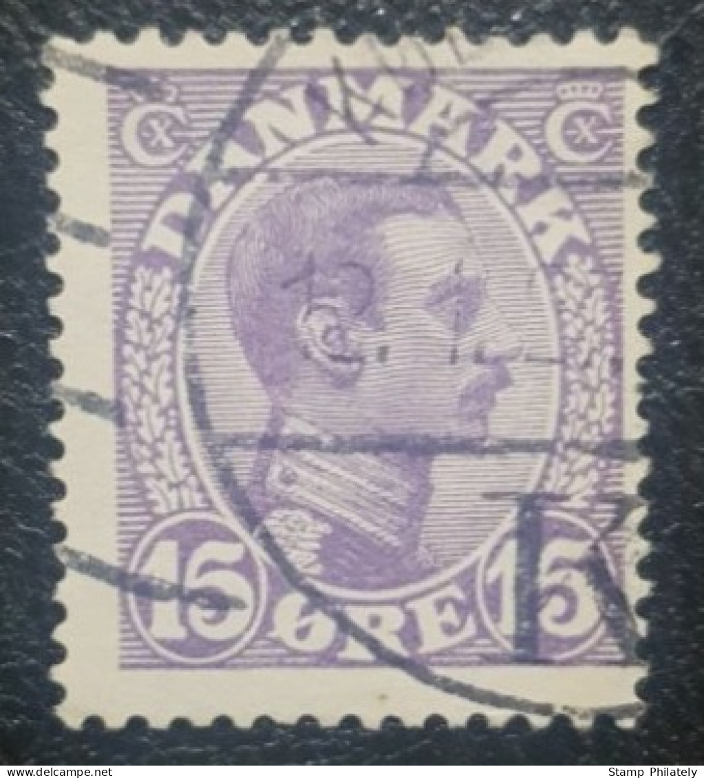 Denmark Classic Used Stamp 15 King Christian 1913 - Gebraucht