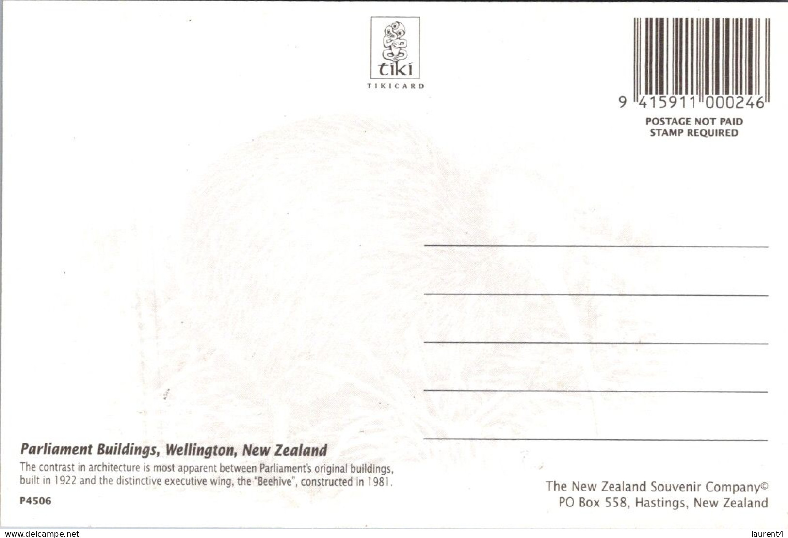 4-3-2024 (2 Y 6) New Zealand - City Of Wellington  (2 Postcards) - Nouvelle-Zélande