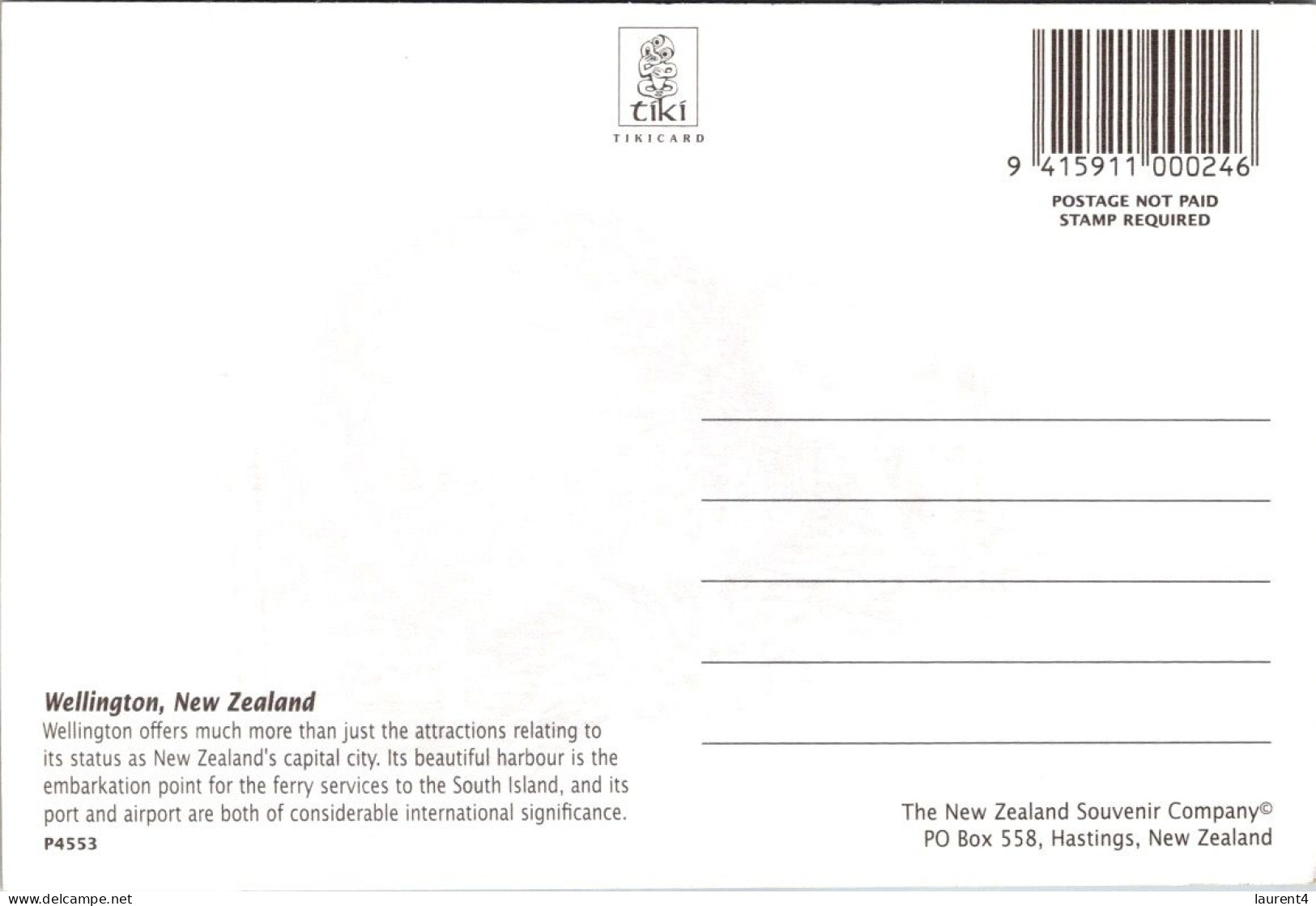 4-3-2024 (2 Y 6) New Zealand - City Of Wellington  (2 Postcards) - Nouvelle-Zélande