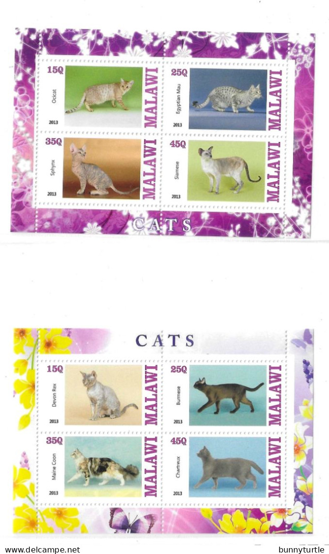 Malawi 2013 Cats 2 S/S MNH - Malawi (1964-...)