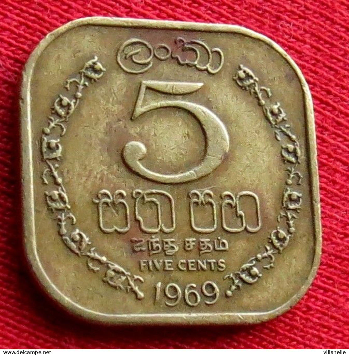 Sri Lanka Ceylon 5 Cents 1969 KM# 129 Lt 65 *VT Ceylan Ceilan - Sri Lanka (Ceylon)