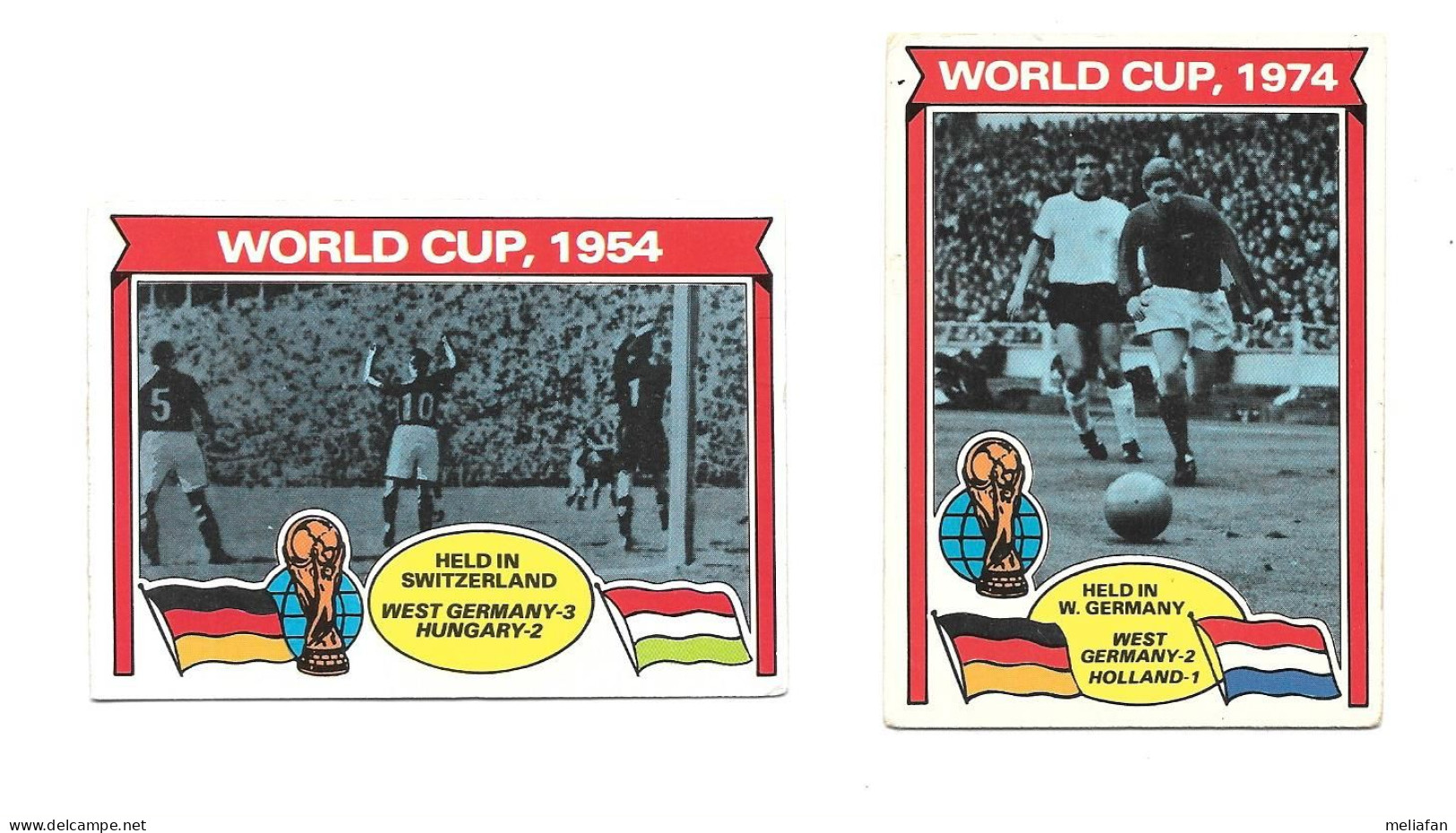 EG38 - TOPPS CARDS 1976 - WORLD CUP WINNERS -  ALLEMAGNE 1954 - 1974 - Trading Cards