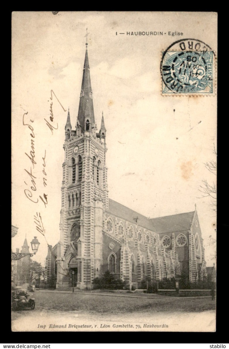 59 - HAUBOURDIN - L'EGLISE - Haubourdin