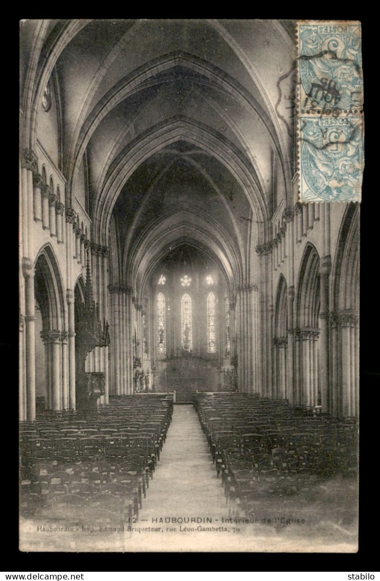 59 - HAUBOURDIN - INTERIEUR DE L'EGLISE - Haubourdin