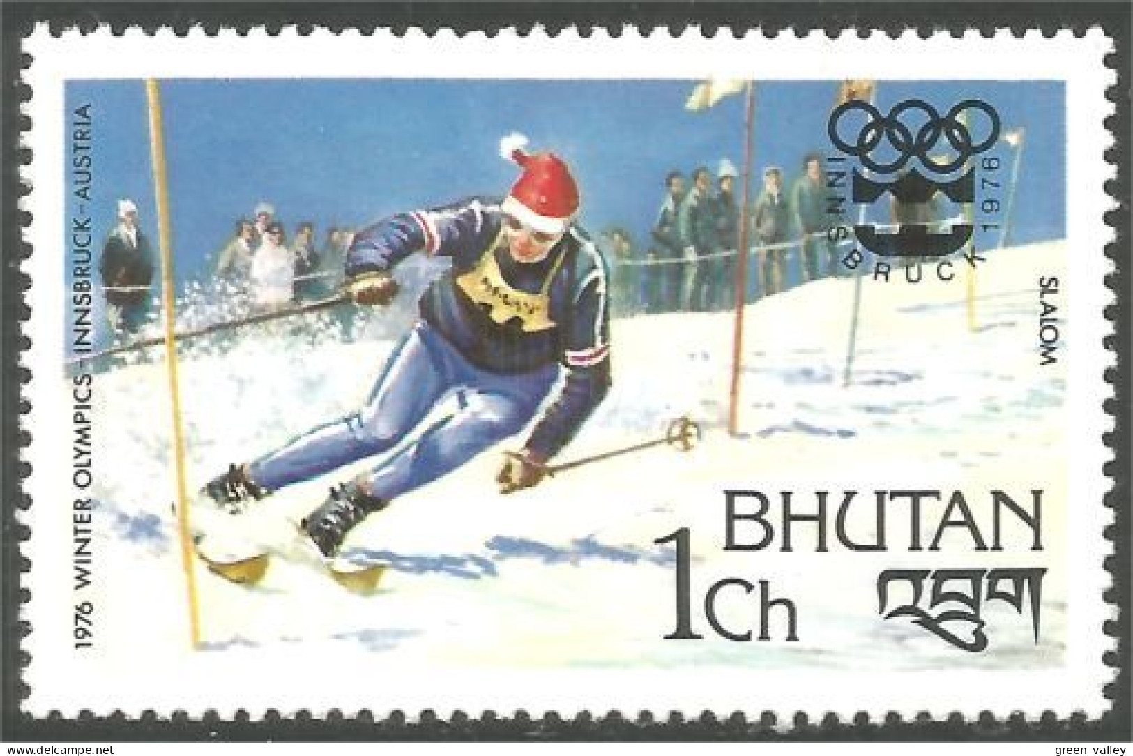 192 Bhutan Ski MH * Neuf CH (BHU-68) - Sci