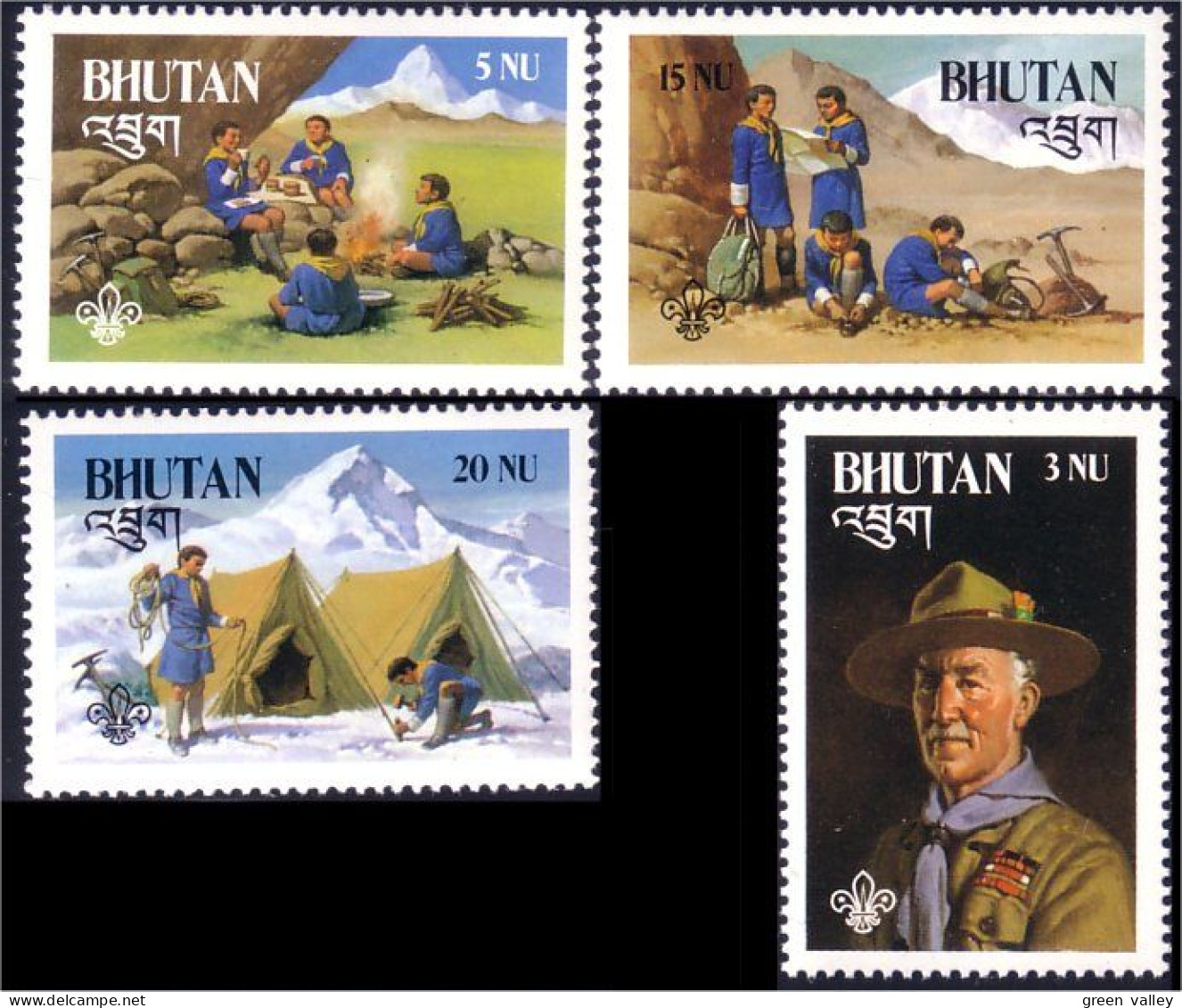 192 Bhutan Annee Scout Year MNH ** Neuf SC (BHU-21) - Other & Unclassified