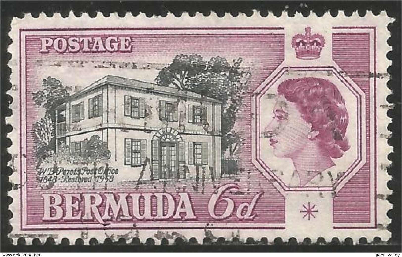 188 Bermuda 6p Perot Post Office (BER-99) - Bermudes