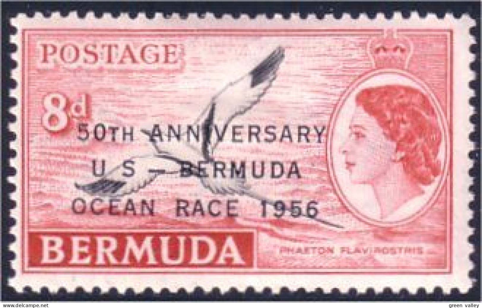188 Bermuda Newport Bermuda Yacht Ocean Race Surcharge MH * Neuf CH (BER-70) - Bermudes