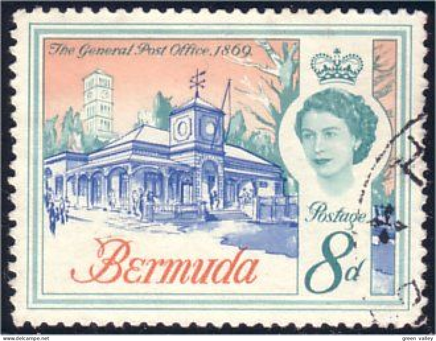 188 Bermuda 8d General Post Office (BER-44) - Autres & Non Classés