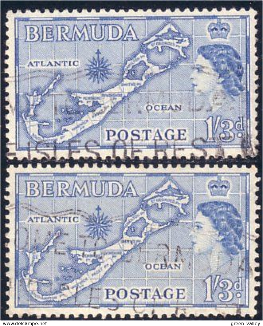 188 Bermuda Sandys Sandy's Two Varieties (BER-40) - Iles