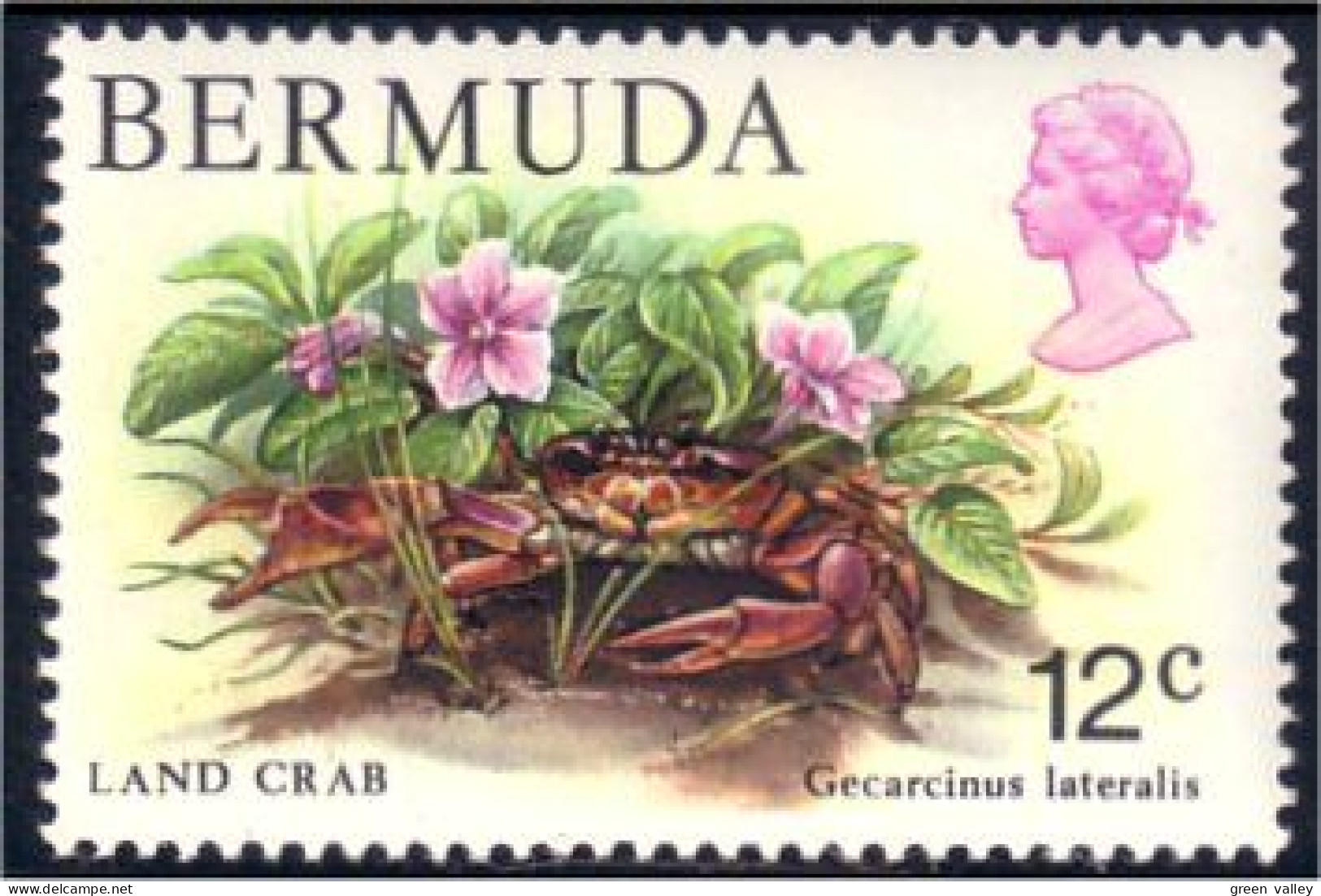 188 Bermuda Land Crab Terrestre MNH ** Neuf SC (BER-33) - Crostacei