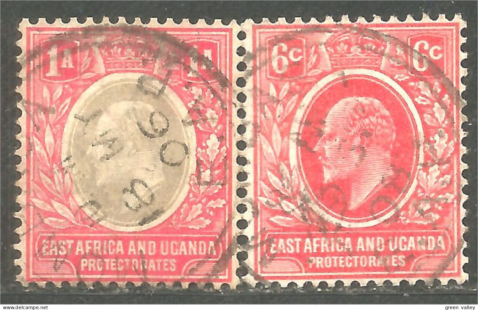 185 East Africa Uganda 1903 Edward VII 1A And 6c (BEA-3) - Unclassified