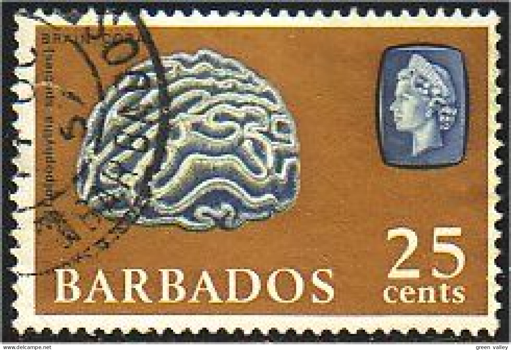 176 Barbados Corail Coral (BBA-51) - Barbados (...-1966)