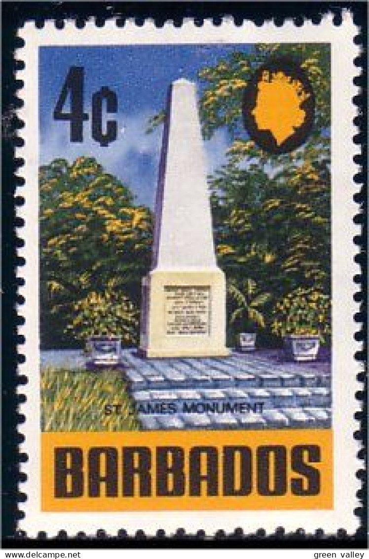 176 Barbados Monument MNH ** Neuf SC (BBA-30) - Barbados (1966-...)