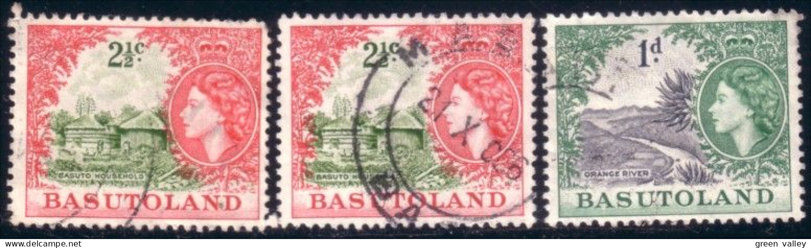 170 Basutoland 1d 2 1/2c 2 1/2c (BAS-55) - 1933-1964 Kolonie Van De Kroon