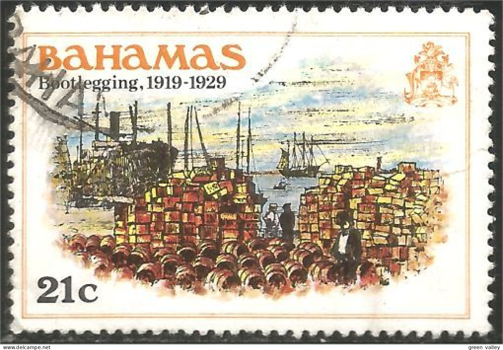 164 Bahamas Bootlegging Prohibition Alcool Alcohol Bateau Ship Voilier (BAH-174) - Otros & Sin Clasificación
