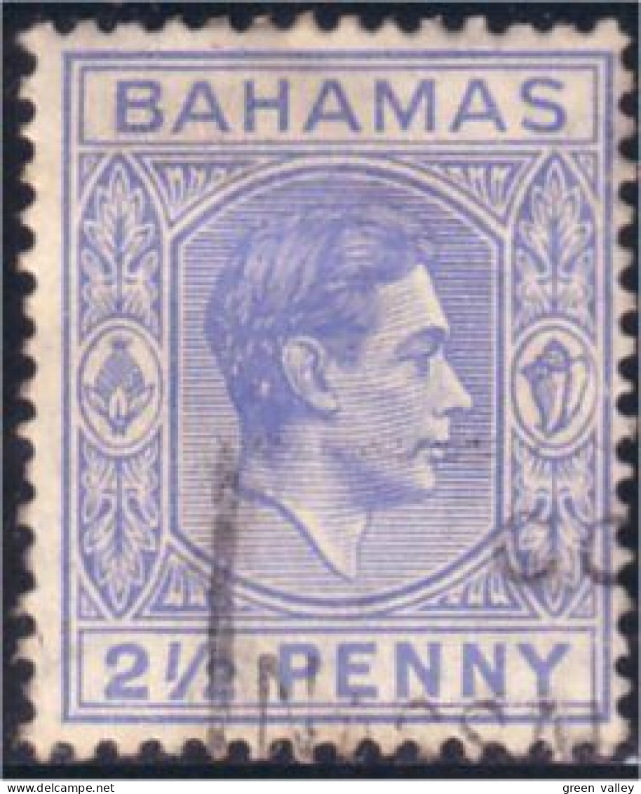 164 Bahamas George VI 2 1/1 P (BAH-154) - 1859-1963 Crown Colony