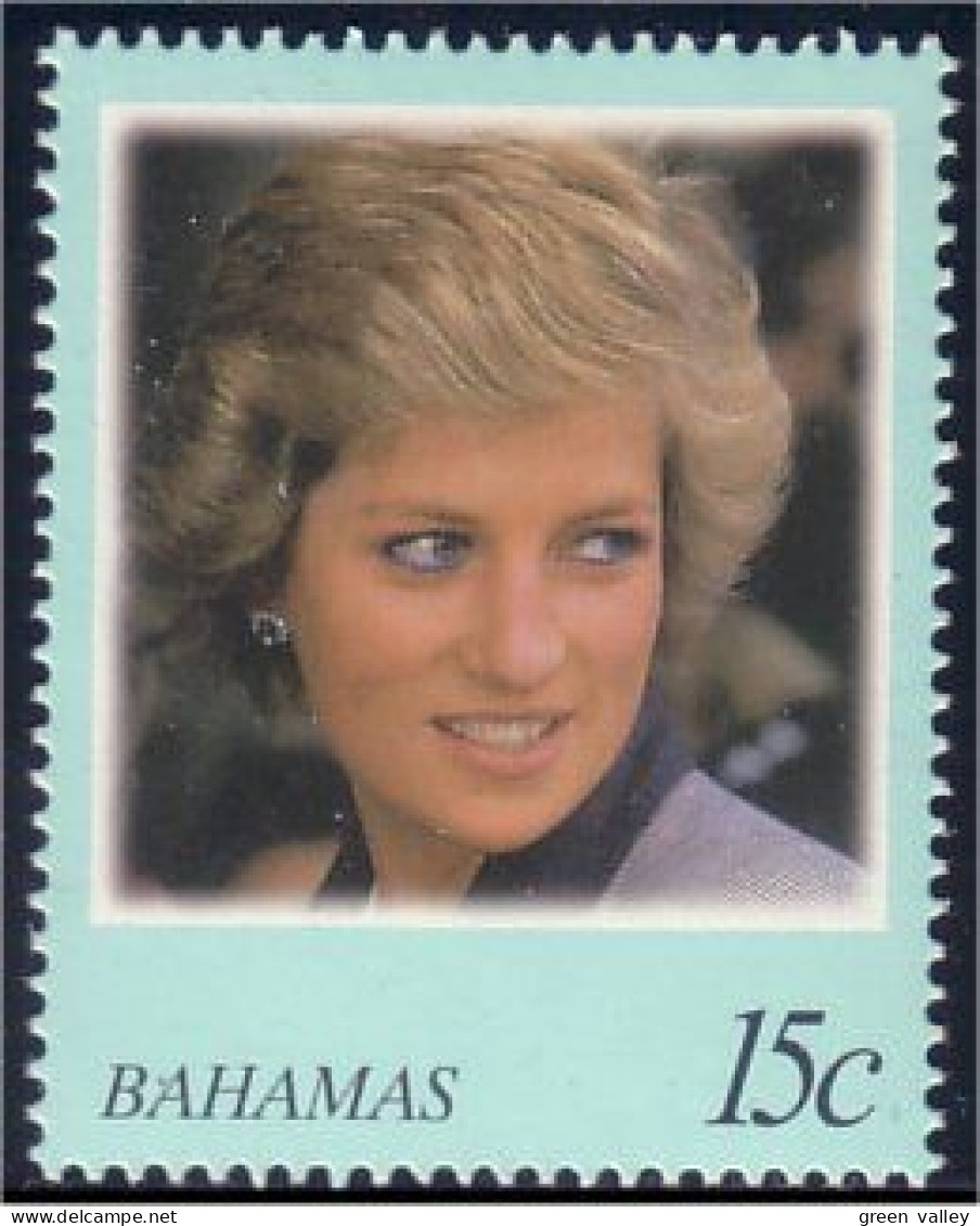 164 Bahamas Princesse Princess Lady Di Diana MNH ** Neuf SC (BAH-128b) - Bahamas (1973-...)