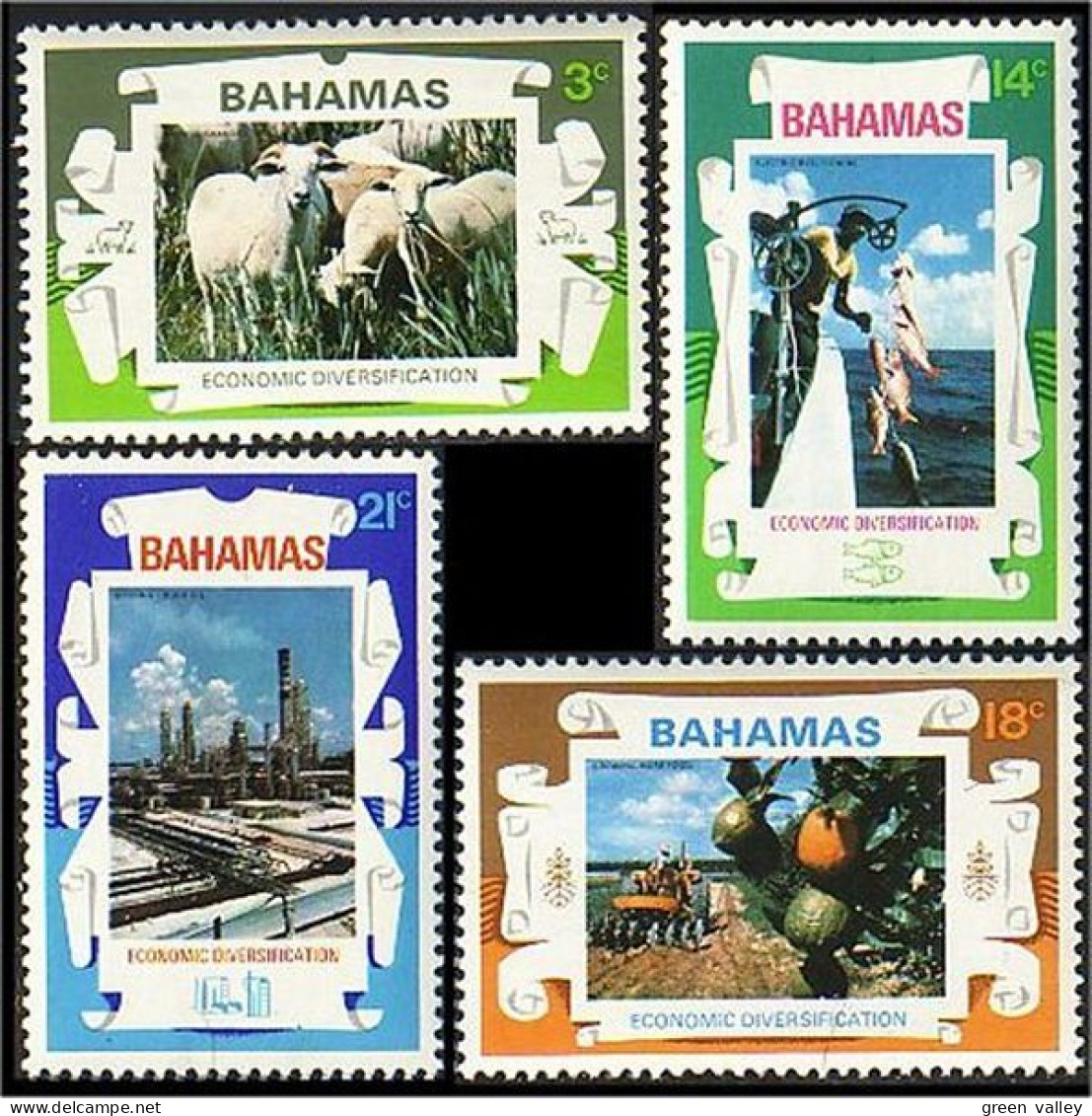 164 Bahamas Chèvre Goat Ziege Poisson Fish Bateau Ship MNH ** Neuf SC (BAH-81) - Bahamas (1973-...)