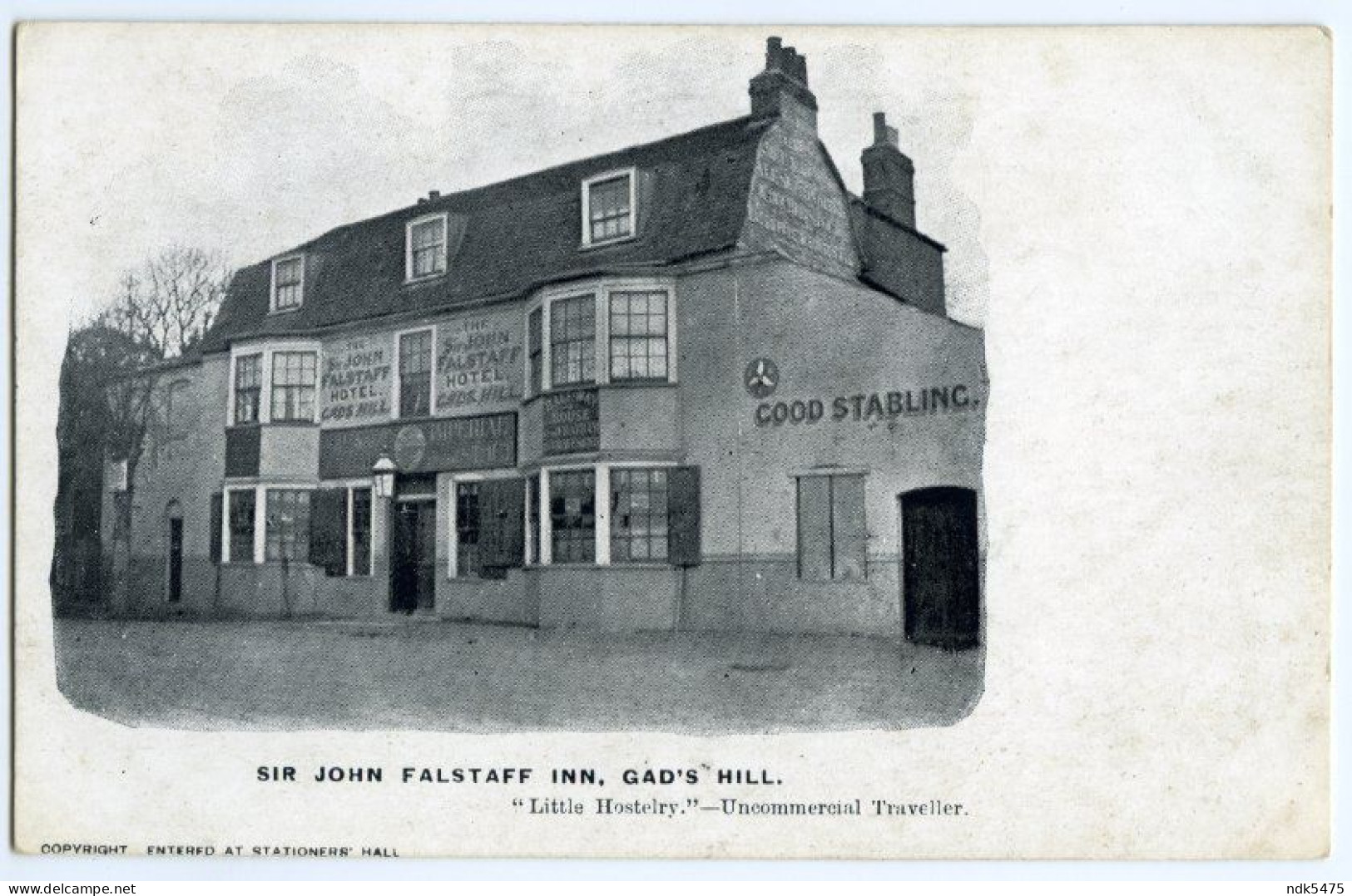 GAD'S HILL, SIR JOHN FALSTAFF INN - Rochester