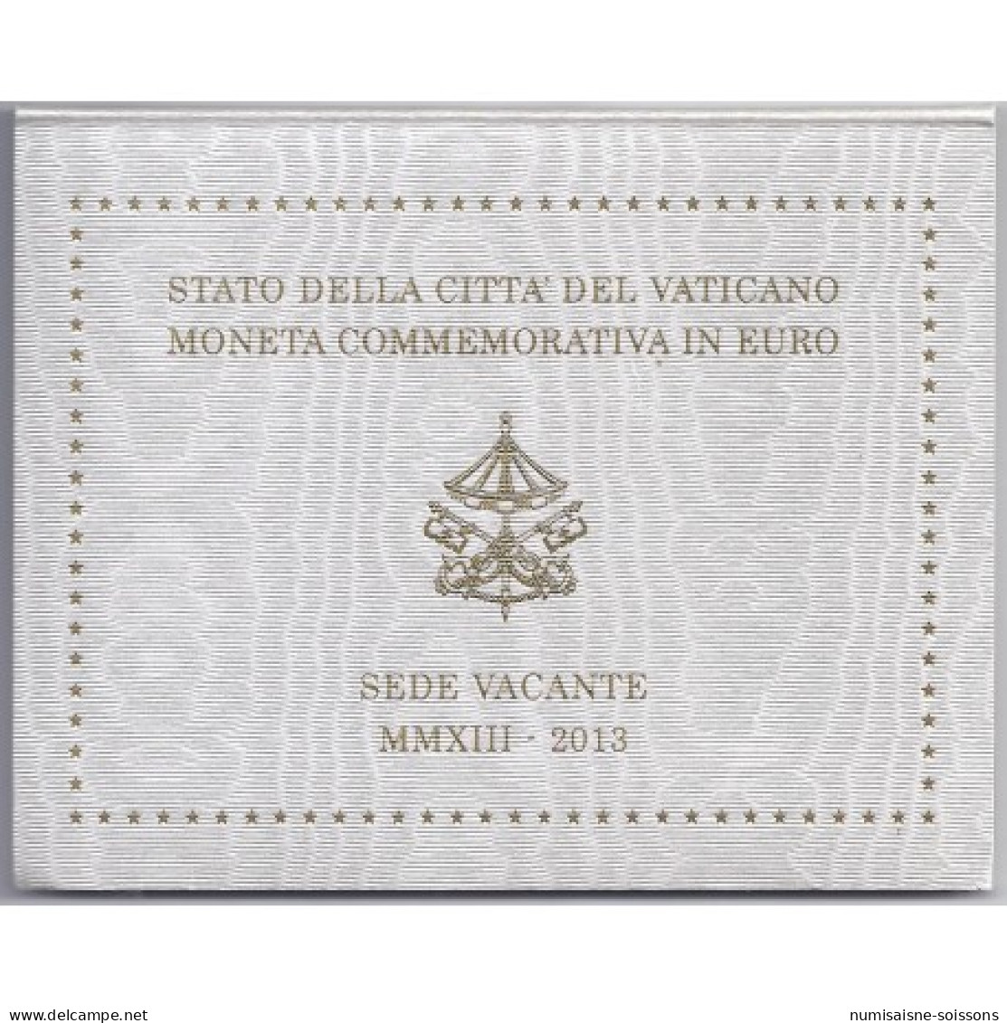 VATICAN - 2 EURO 2013 - SIEGE VACANT - BRILLANT UNIVERSEL - Vaticano