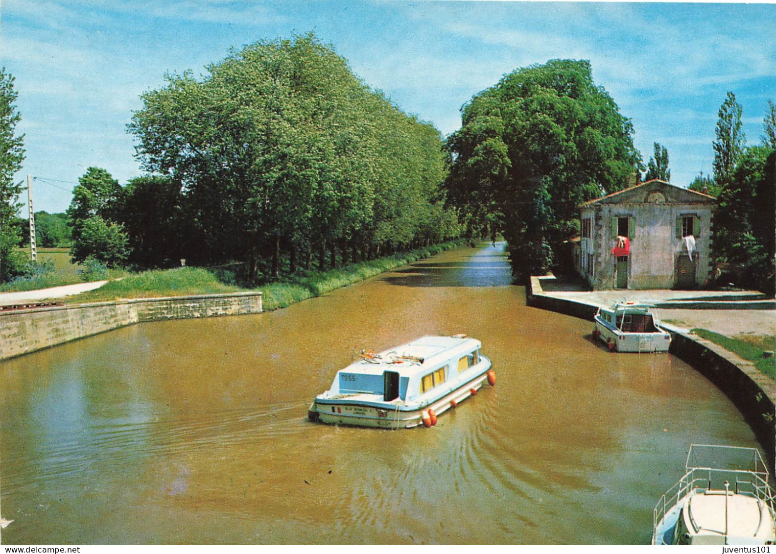 CPSM Bram-Canal Du Midi,le Port-Timbre    L2694 - Bram