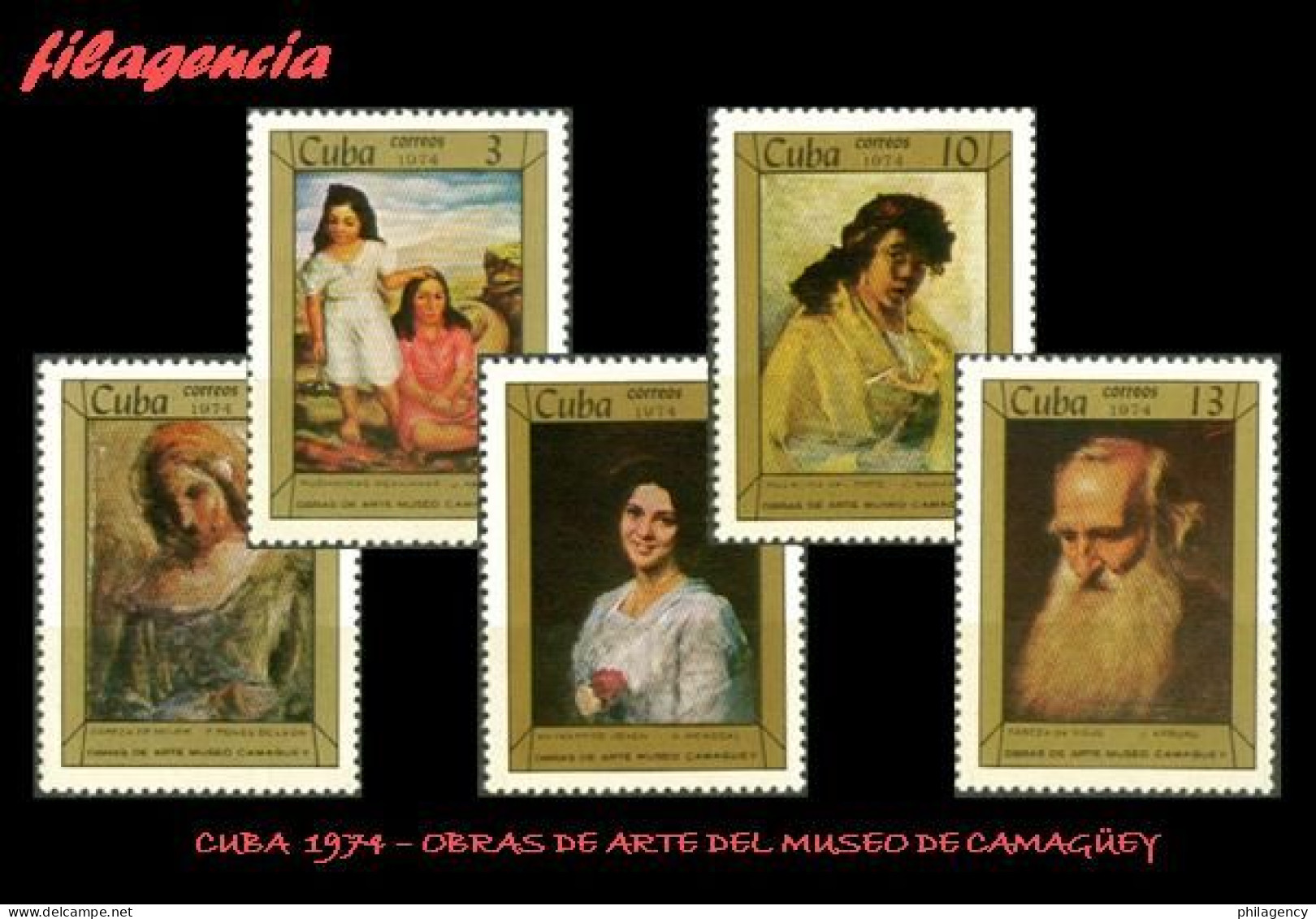 CUBA MINT. 1974-02 OBRAS DE ARTE DEL MUSEO DE CAMAGÜEY - Neufs