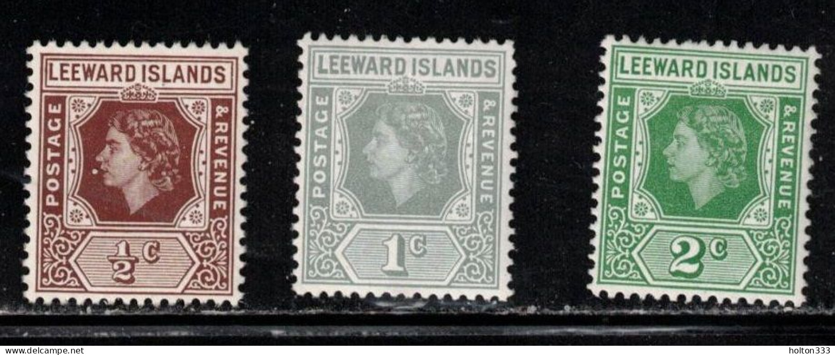 LEEWARD ISLANDS Scott # 133-5 MH - QEII - Leeward  Islands