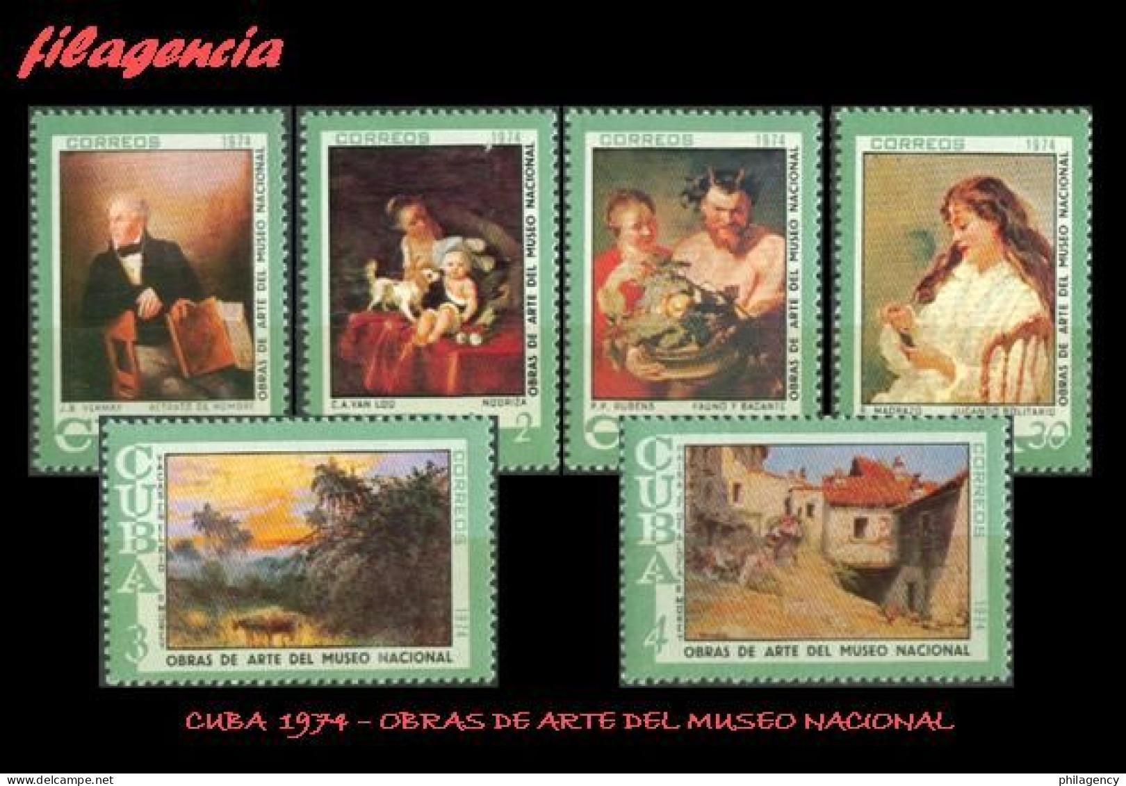 CUBA MINT. 1974-07 OBRAS DE ARTE DEL MUSEO NACIONAL - Nuevos