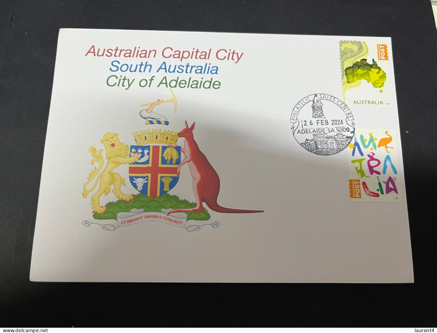4-3-2024 (2 Y 9) Australia Post 2 Different "Concession" Stamps (city Of Adelaide Postmark SA) - Covers & Documents