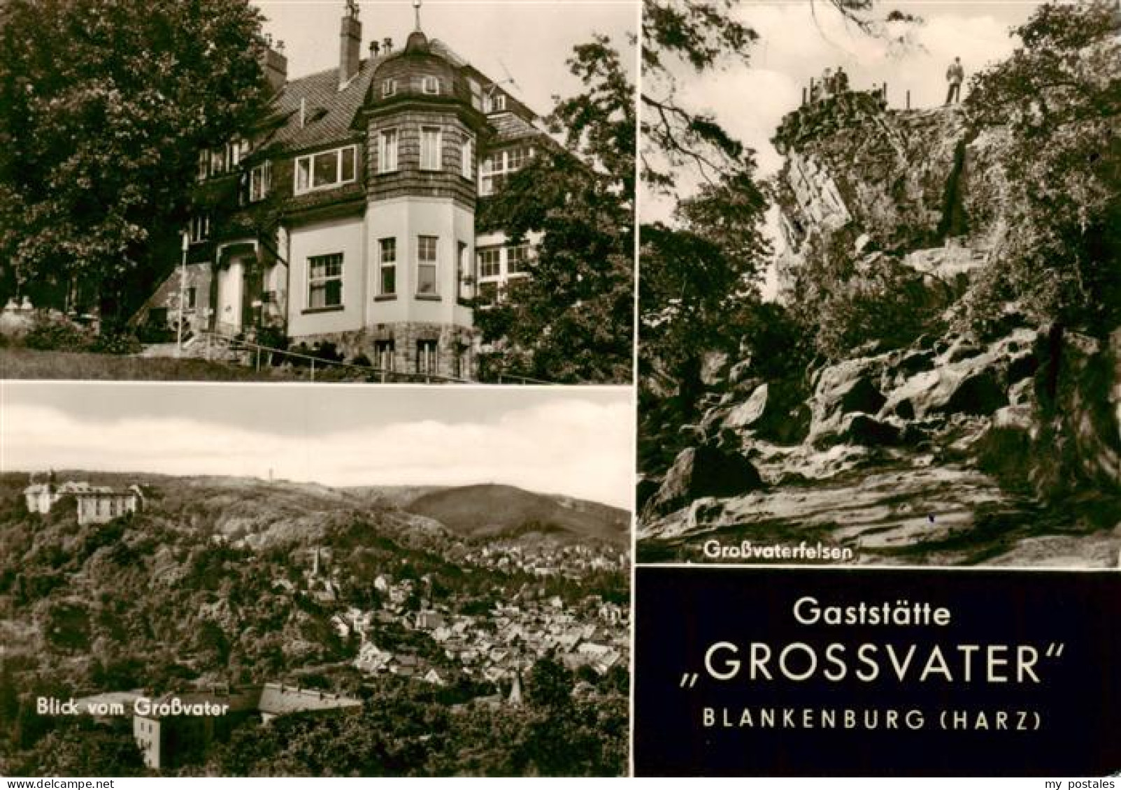 73922000 Blankenburg_Harz Gaststaette Grossvater Blick Vom Grossvater Felsen - Blankenburg