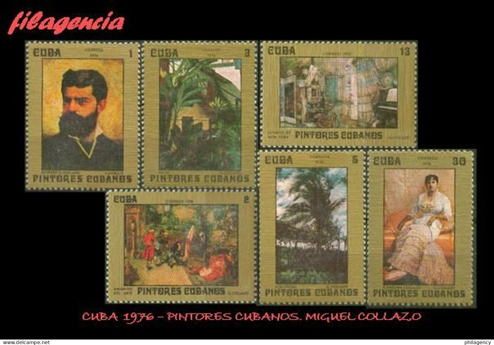 CUBA MINT. 1976-18 PINTORES CUBANOS. MIGUEL COLLAZO - Unused Stamps