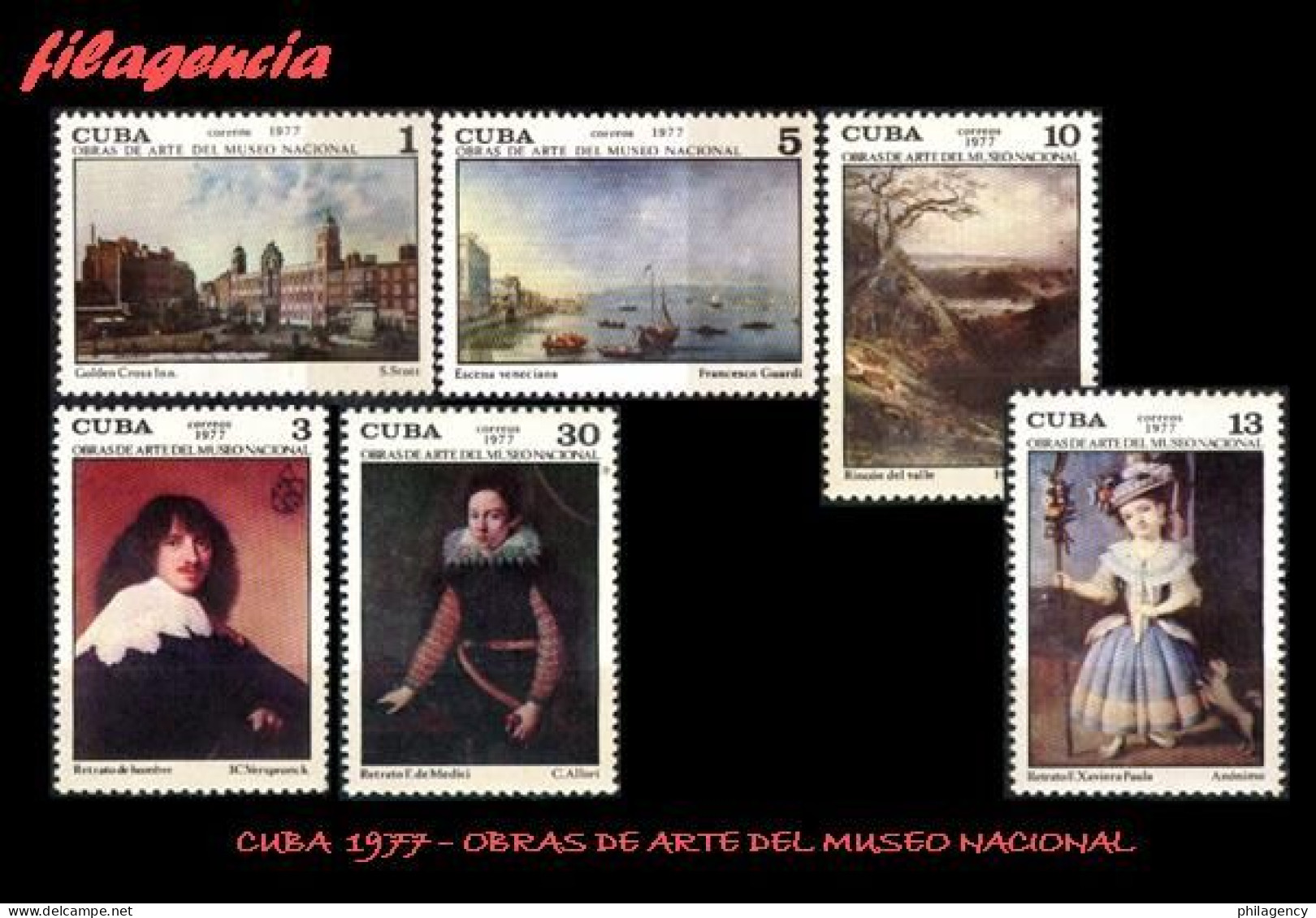 CUBA MINT. 1977-01 OBRAS DE ARTE DEL MUSEO NACIONAL - Unused Stamps