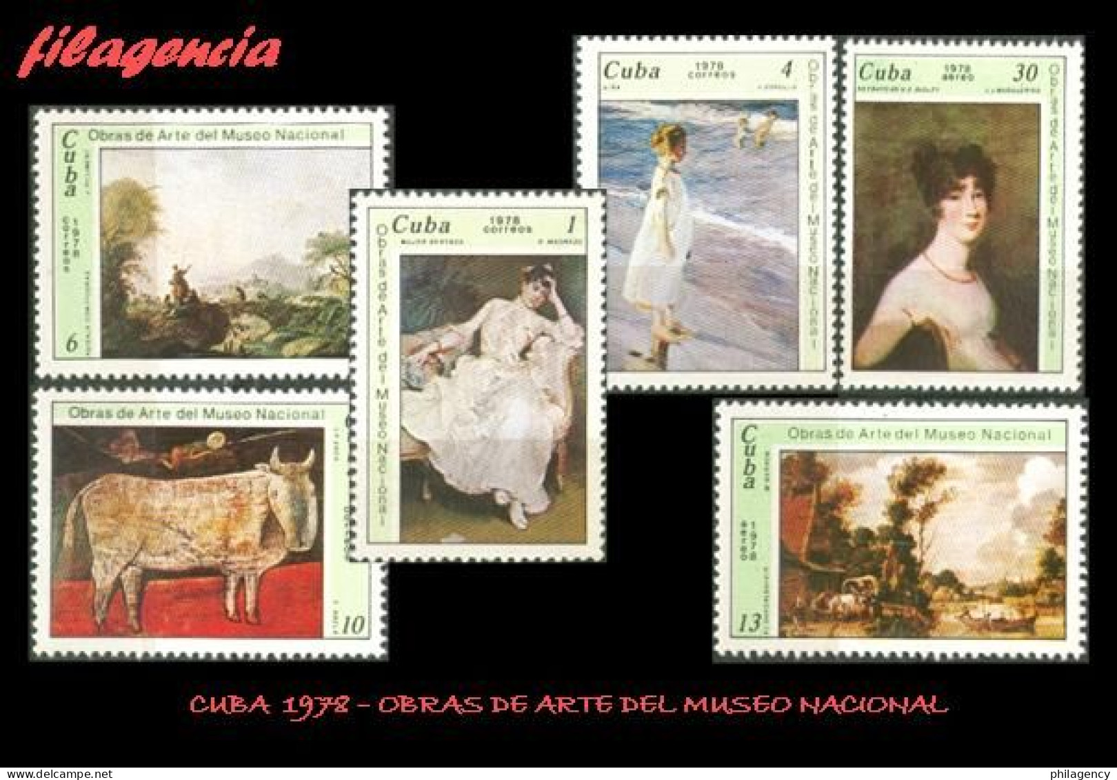 CUBA MINT. 1978-03 OBRAS DE ARTE DEL MUSEO NACIONAL - Unused Stamps