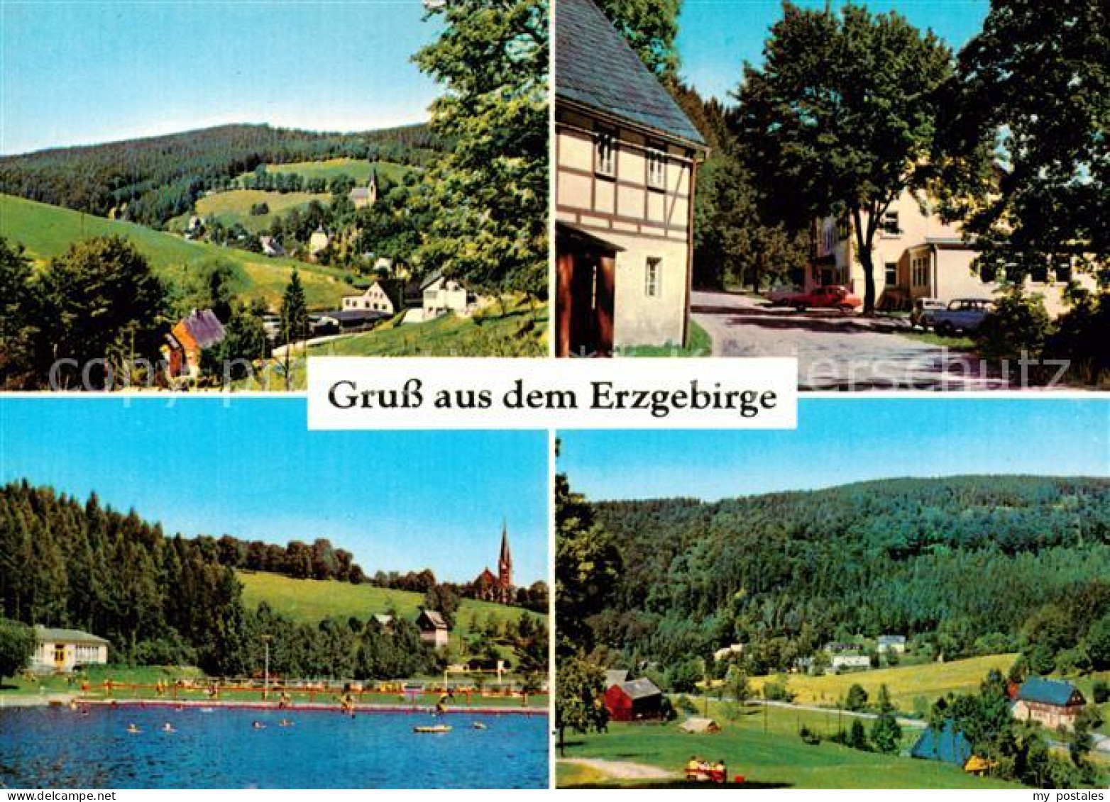 73813765 Rechenberg-Bienenmuehle Osterzgebirge Teilansicht Schwimmbad Holzhau Ha - Rechenberg-Bienenmühle