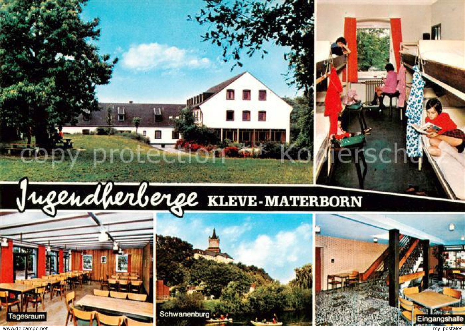 73813604 Materborn Jugendherberge Schlafraum Tagesraum Eingangshalle Schwanenbur - Kleve