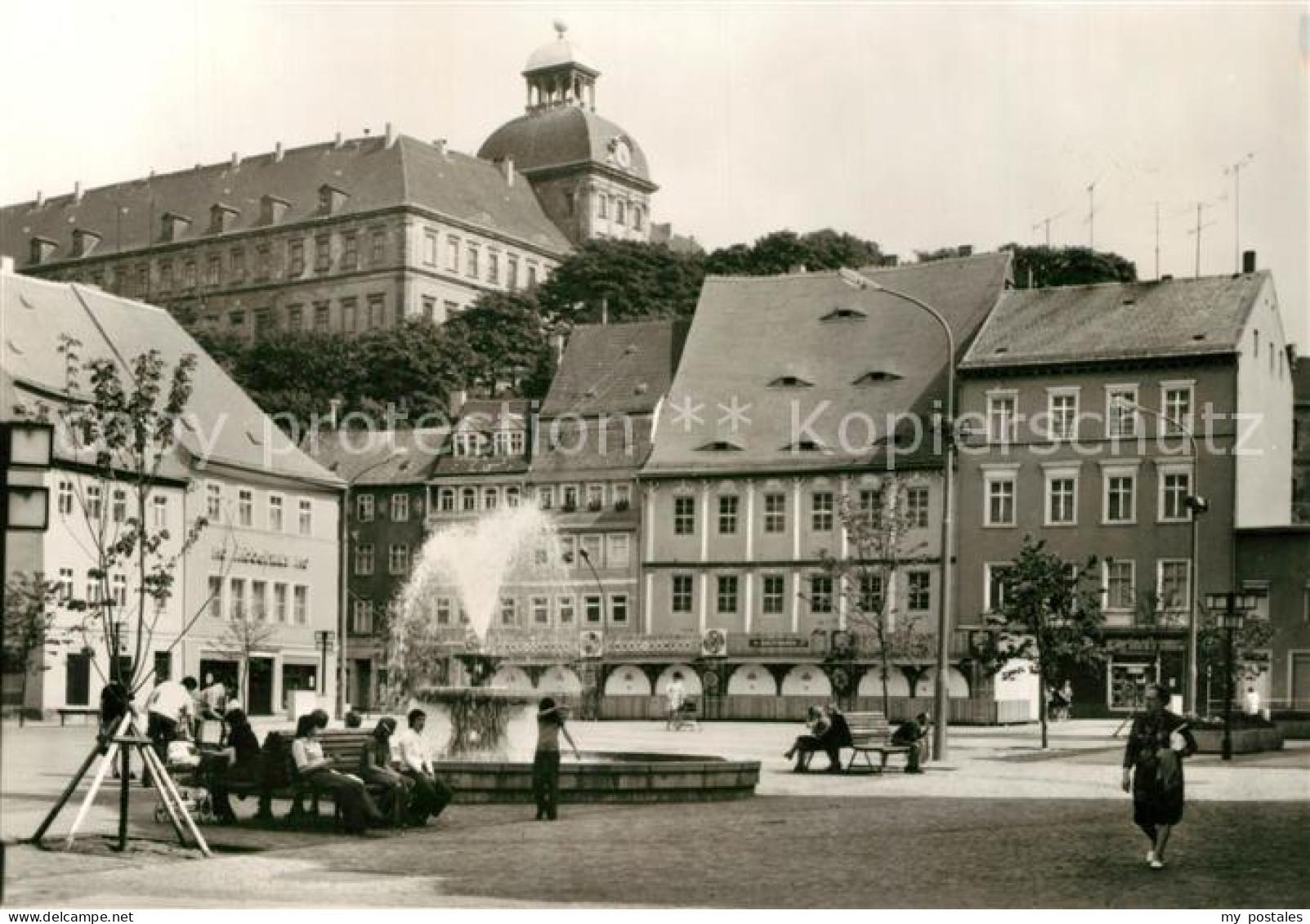 73152489 Weissenfels Saale Karl Marx Platz Und Schloss Neu Augustusburg Brunnen  - Weissenfels