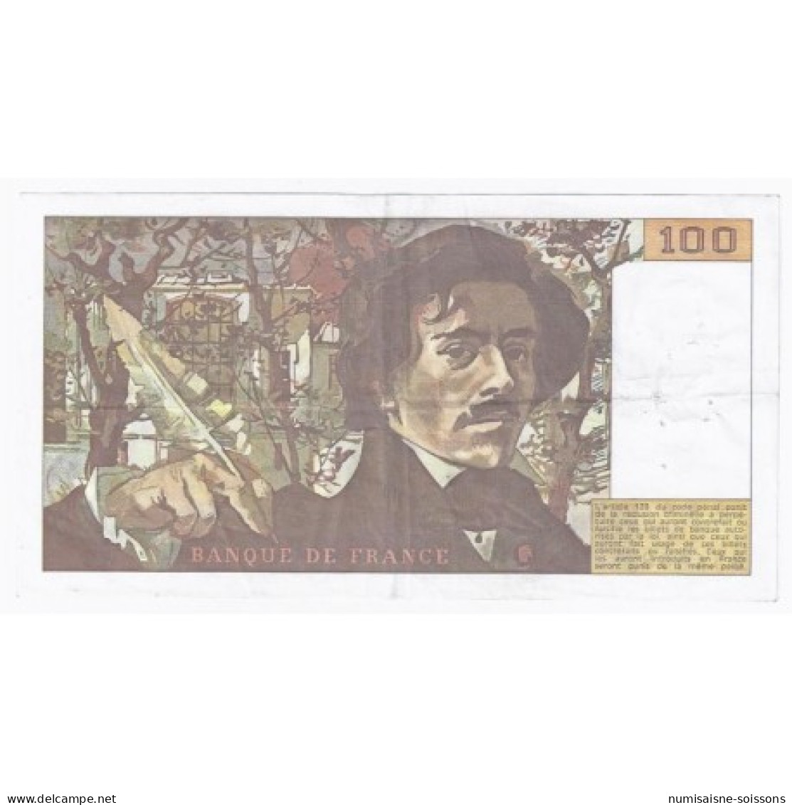 FAY 69/01a - 100 FRANCS DELACROIX - 1978 - TRES TRES BEAU A SUPERBE - PICK 154 - 100 F 1978-1995 ''Delacroix''