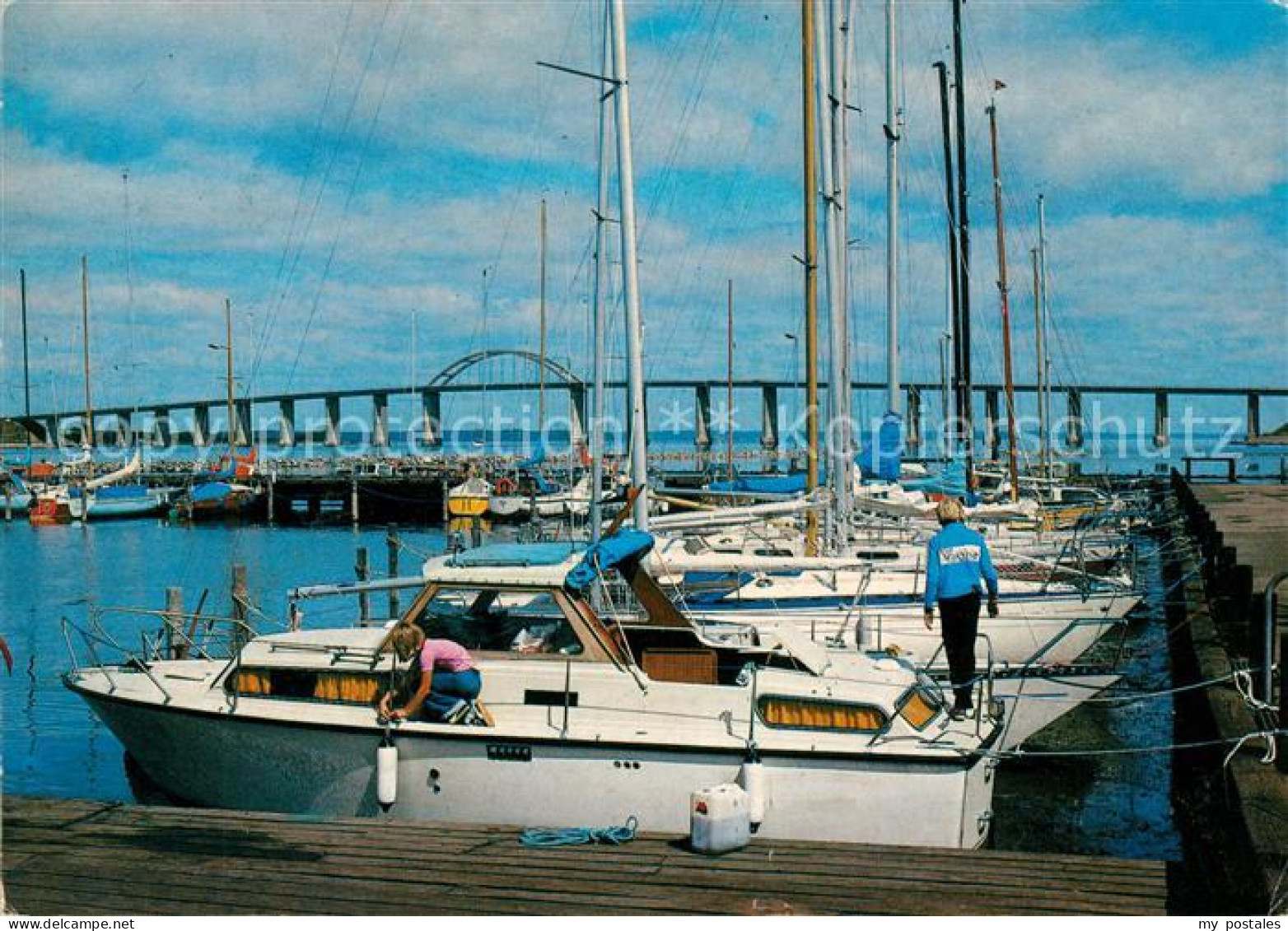 73151821 Rudkobing Lystbaedehavnen Og Langelandsbroen Jachthafen Bruecke Rudkobi - Dänemark