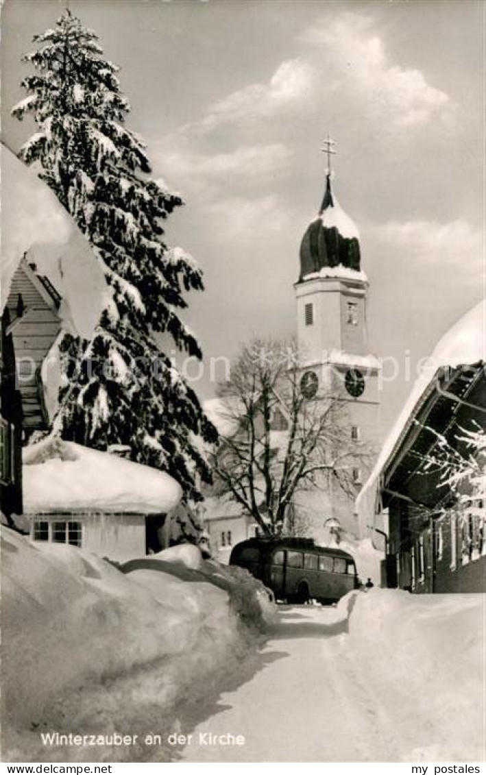 73151675 Hoechenschwand Winterzauber Kirche Hoechenschwand - Höchenschwand