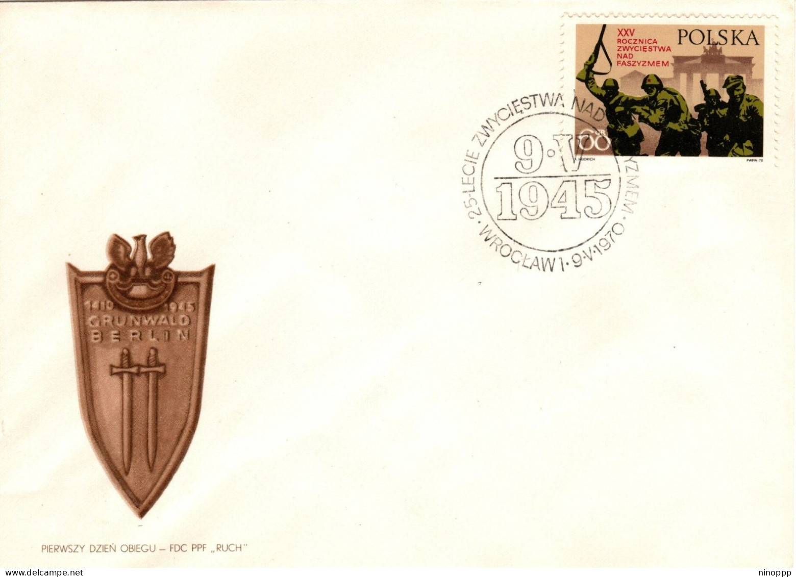 Poland 1970 Polish And Russian Soldiers, First Day Cover - FDC