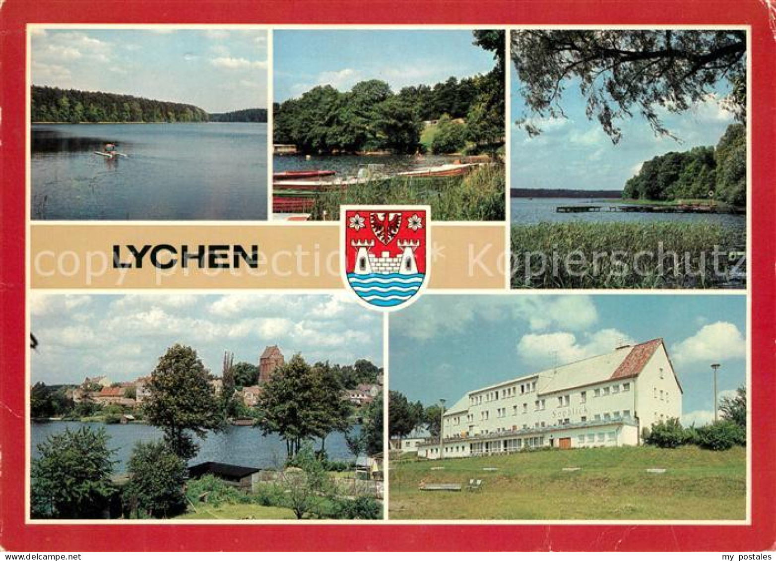 73148429 Lychen Zenssee Bootshafen Badestelle Campingplatz Grosser Lychensee Sta - Lychen