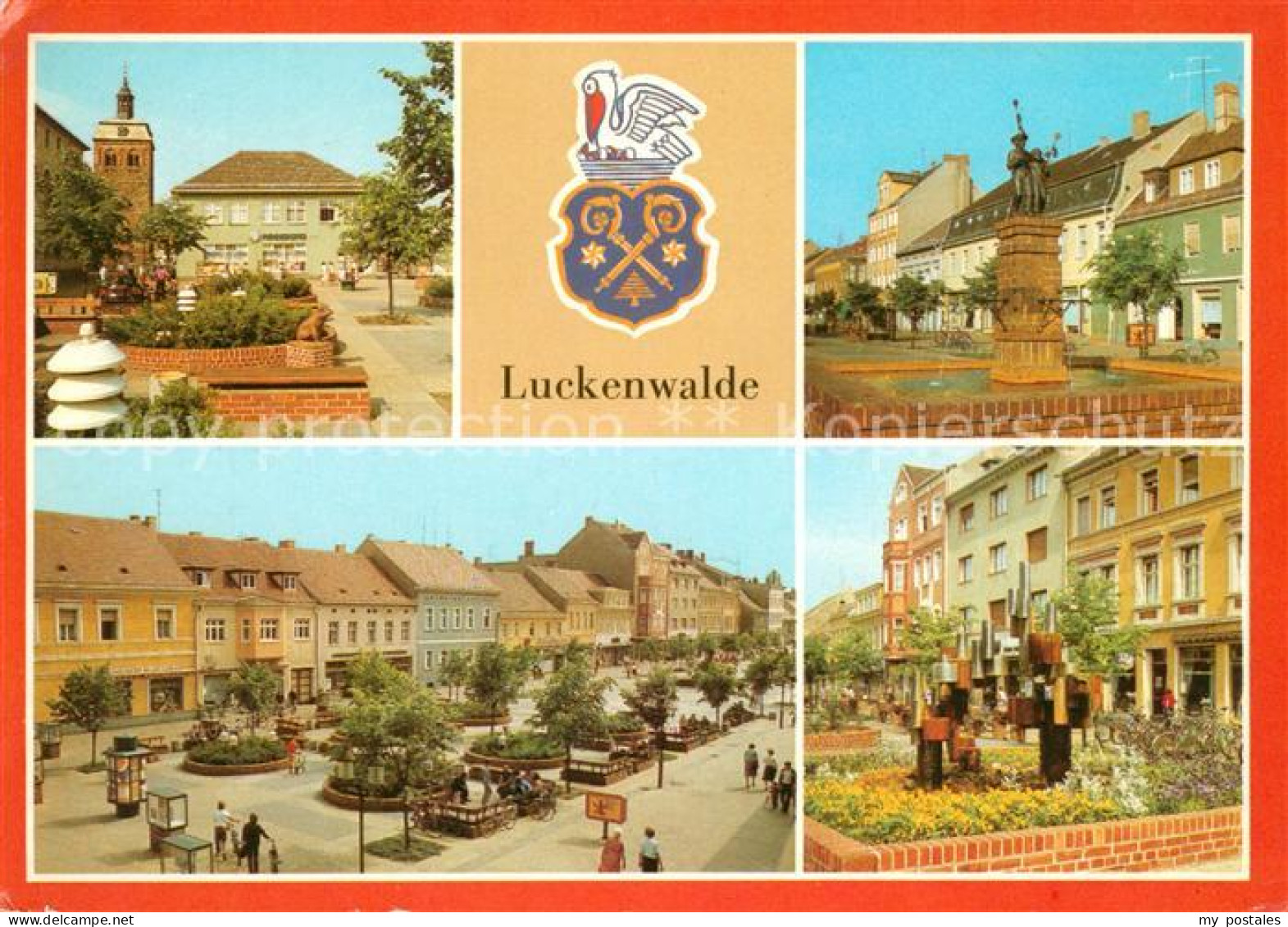 73148398 Luckenwalde Boulevard Ernst Thaelmann Strasse Denkmal Wappen Luckenwald - Luckenwalde